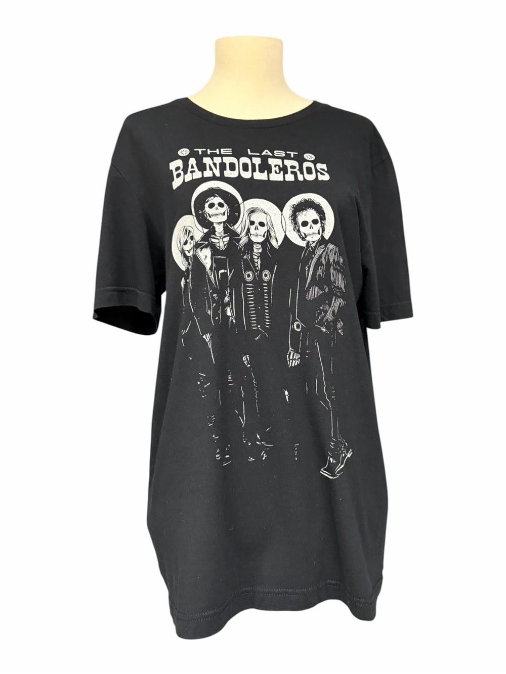 The Last Bandoleros Skeleton Band Graphic T-Shirt Black Size Medium - Picture 4 of 10